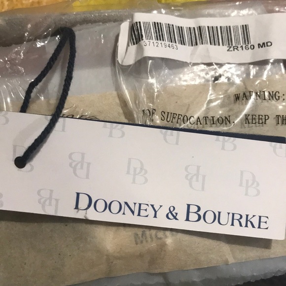 NEW Dooney & Bourke  Pebble Grain Coin Case NEW BNWT Midnight Blue - Picture 7 of 8